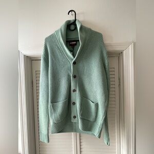 Alesbury Men’s Mint Green Cotton Knit Cardigan NWT